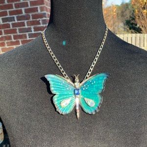 Butterfly necklace by “Betsey Johnson.” 🦋